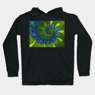 Delicate Blue Flowers Hoodie